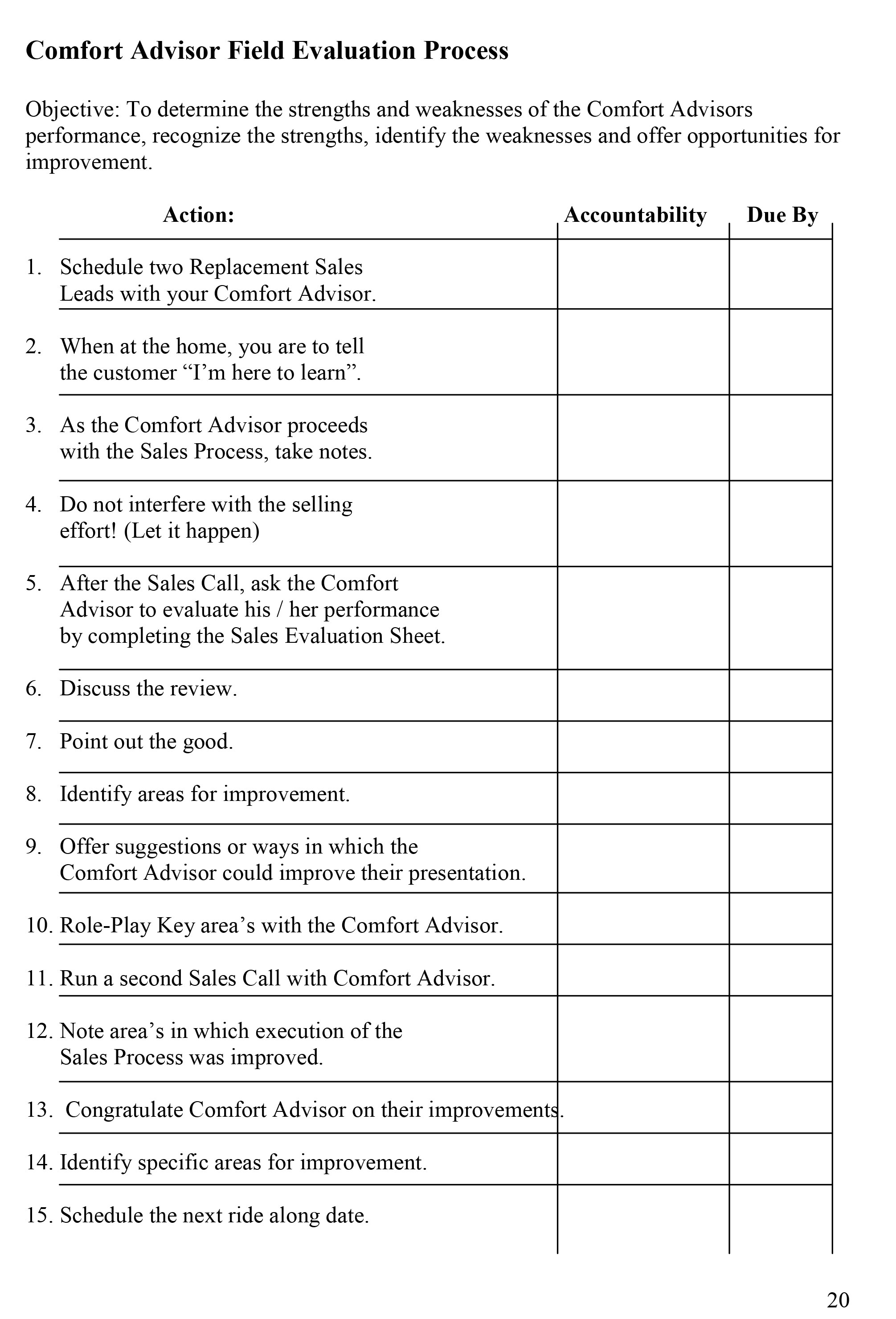 Implementation Action Plan