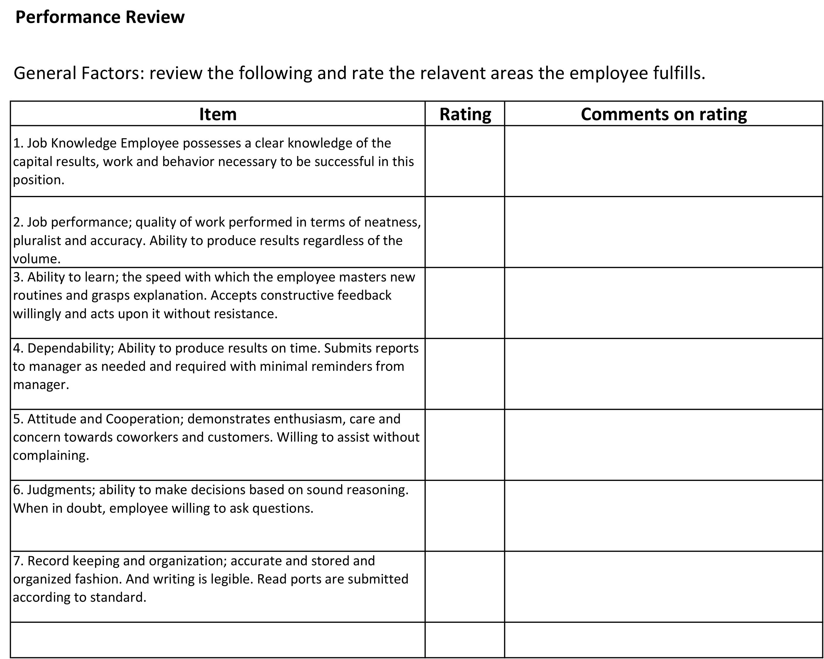 Employee Review