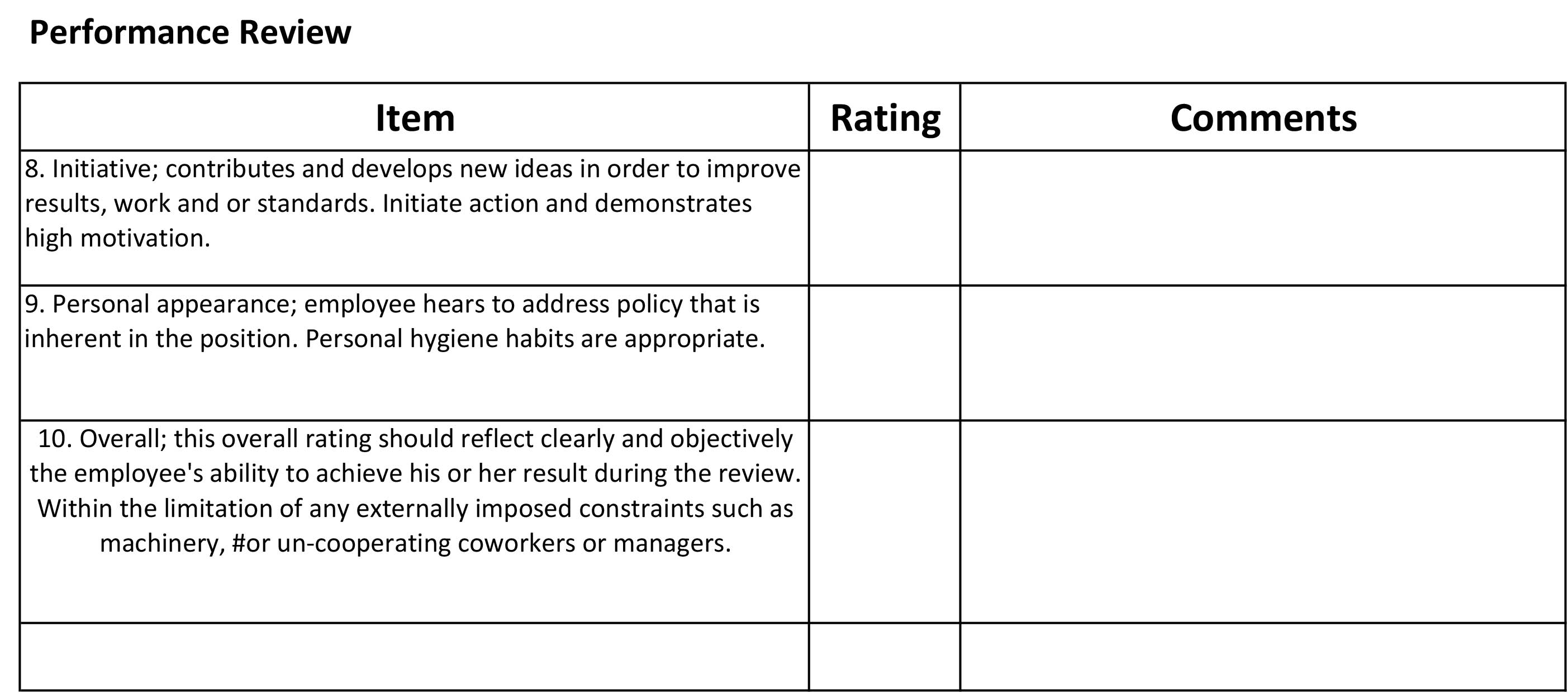 Employee Review